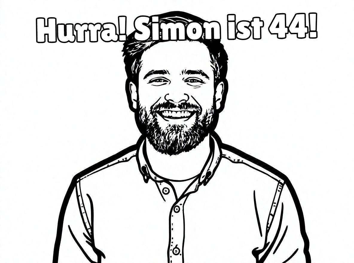Hurra! Simon ist 44!